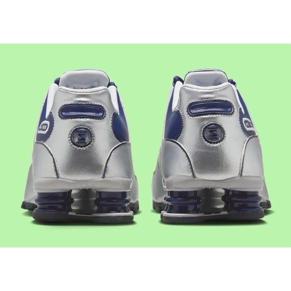 Nike Shox NZ Shoes Midnight Navy Silver Black Sneakers 378341-402 Mens Size 10 main image 6